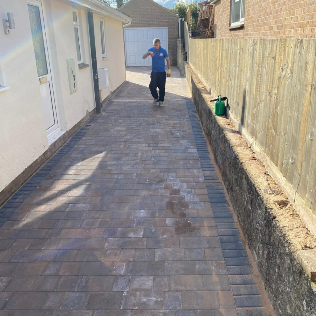Block paving driveway in Plymouth